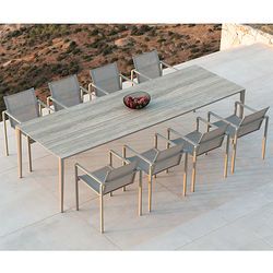 Ceramic Top Outdoor Dining Table and Chairs