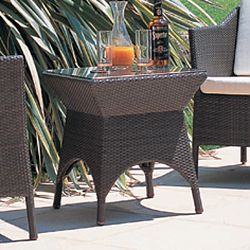 Rausch Beach Club Outdoor Wicker Side Table